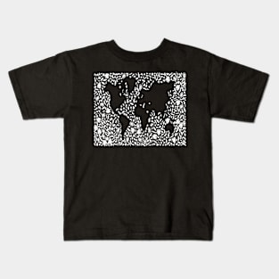 Shark Map Kids T-Shirt